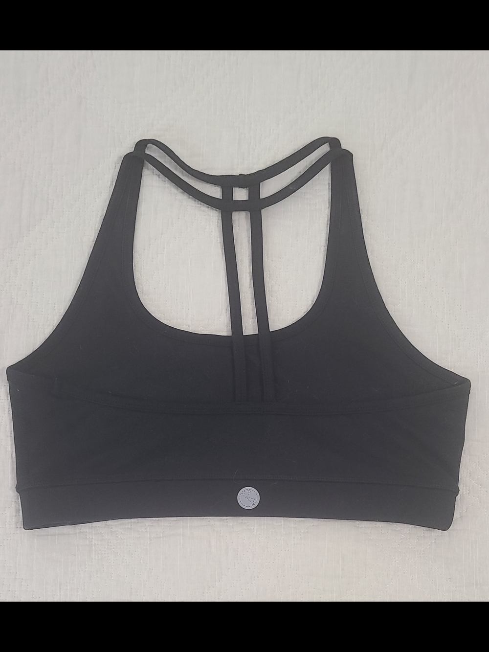 Threads For Thought Black Sporta Bra - Size Large - Picture 8 of 9